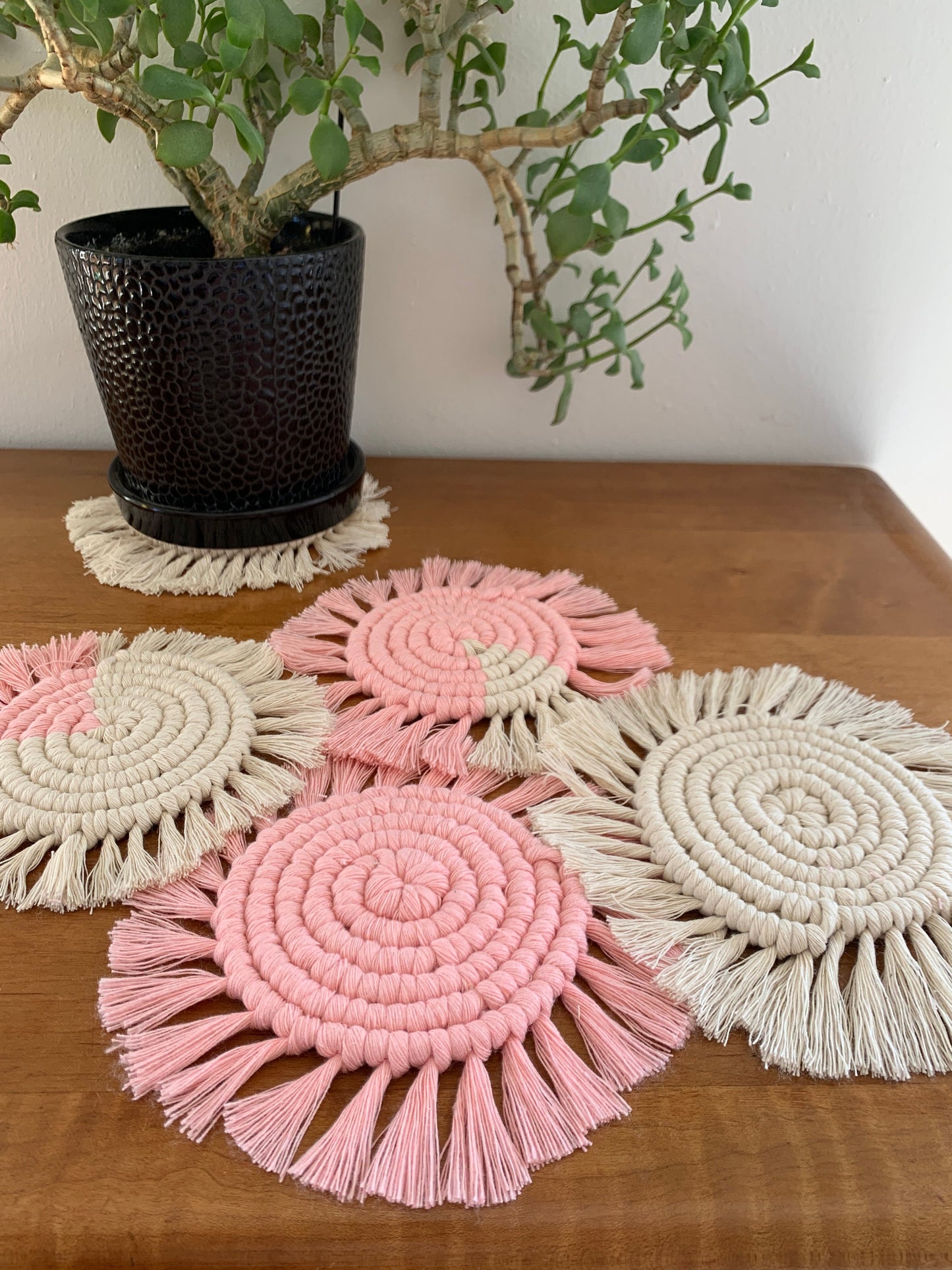 Bohemian Sunburst Coasters SET of 1, 2 or 4/ Color Options Available!!