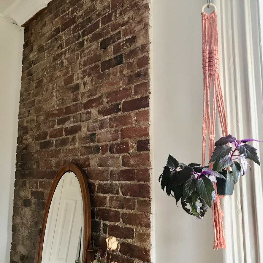 Macrame Rope Hanging Planter/ Cotton Boho Plant Hanger/Plant Hanger/ Indoor Outdoor Hanging Plant Holder