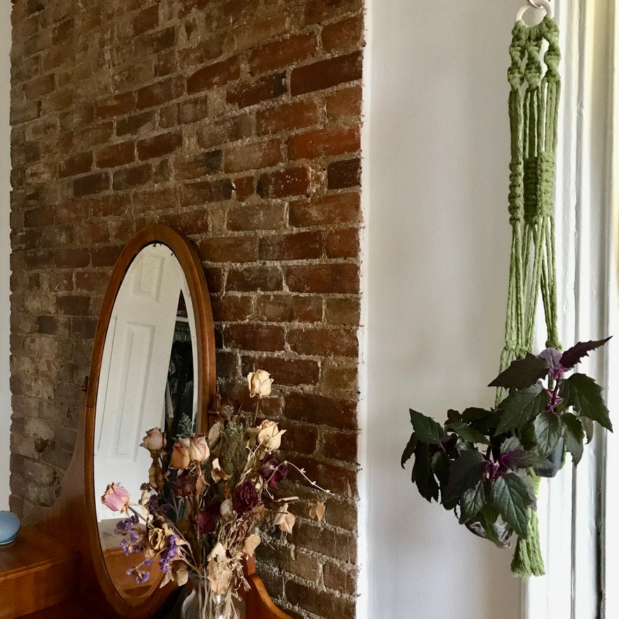 Macrame Rope Hanging Planter/ Cotton Boho Plant Hanger/Plant Hanger/ Indoor Outdoor Hanging Plant Holder